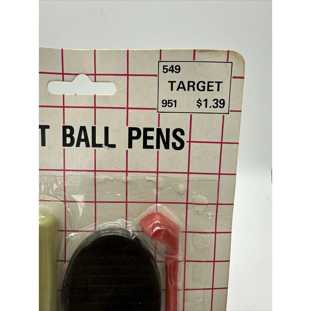 Vintage Sport Ball Pens From Target NEW Rare